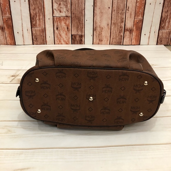 MCM München lovely chocolate Visetos hobo shopper - Picture 7 of 8